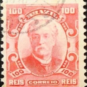 Selo postal do Brasil de 1906 Eduardo Wandenkolk U