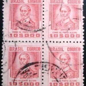 Quadra de selos postais do Brasil 1942 Conde de Porto Alegre