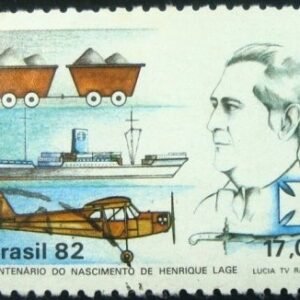 Selo postal comemoratido do Brasil de 1982 - C 1244 U