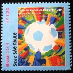 Selo postal do Brasil de 2014 São Paulo