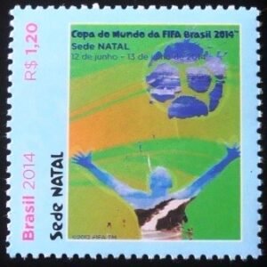 Selo postal do Brasil de 2014 Natal