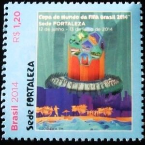 Selo postal do Brasil de 2014 Fortaleza