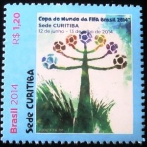 Selo postal do Brasil de 2014 Curitiba
