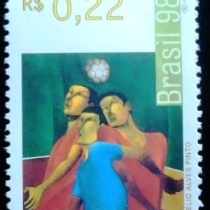 Selo postal do Brasil de 1998 Zélio Alves Pinto