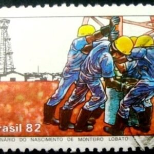 Selo postal do Brasil de 1982 Monteiro Lobato - C 1253 U