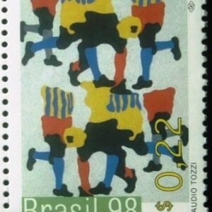 Selo postal do Brasil de 1998 Cláudio Tozzi M