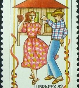Selo postal Comemorativo do Brasil de 1982 - C 1282