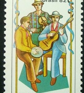 Selo postal do Brasil de 1982 Grupo Musical
