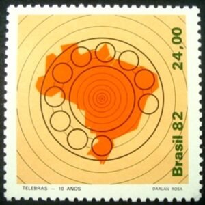 Selo postal Comemorativo do Brasil de 1982 - C 1289 M