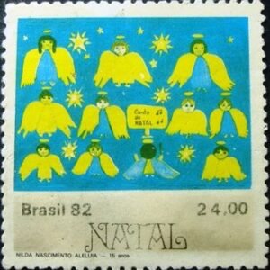Selo postal Comemorativo do Brasil de 1982 - C 1291 V U
