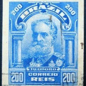 Selo postal do Brasil de 1916 Deodoro da Fonseca bobina U