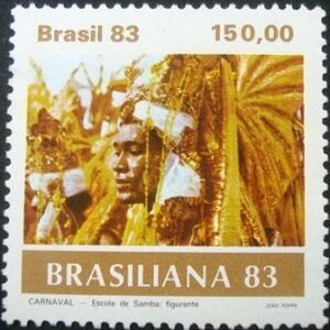 Selo postal do Brasil de 1983 Índio