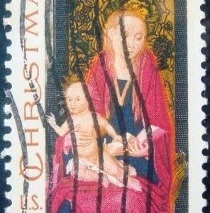 Selo dos Estados Unidos de 1967 Madonna and Child