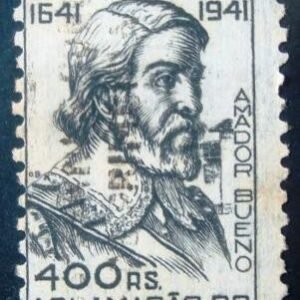selo postal do brasil de 1941 Amador Bueno - C 169 U