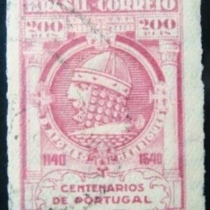 Selo postal do Brasil de 1941 D. Afonso Henriques
