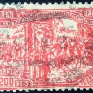 Imagem similar à do selo postal do Brasil de 1923 Exército Pacificador U