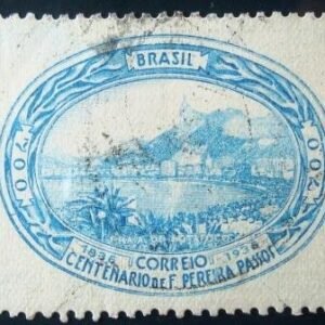Selo postal comemorativo do Brasil de 1937 - C 113 U