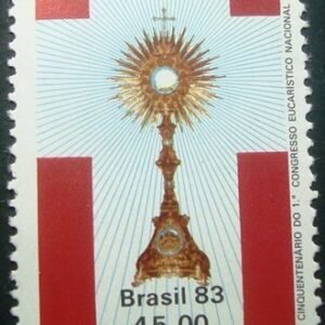 Selo postal do Brasil de 1983 Congresso Eucarístico