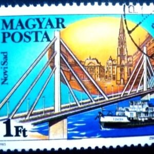 Selo postal da Romênia de 1985 Novi Sad Yugoslavia