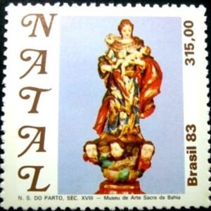 Selo postal de 1983 N.S. do Parto
