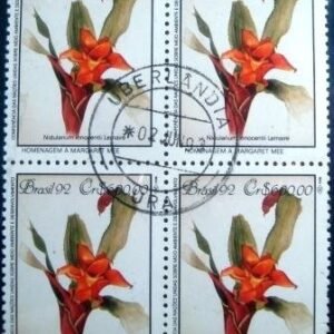 Quadra de selos do Brasil de 1992 Nudularium