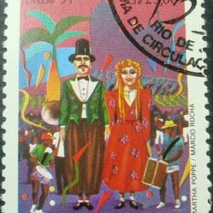 Selo postal de 1991 Bonecos de Olinda - C 1722 NCC