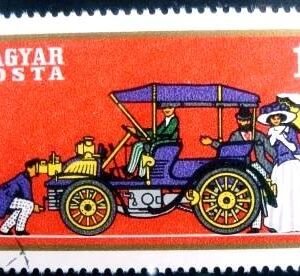 Selo postal da Hungria de 1970 Peugeot 1894