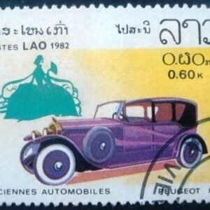 Selo postal do Laos de 1982 Peugeot 1925