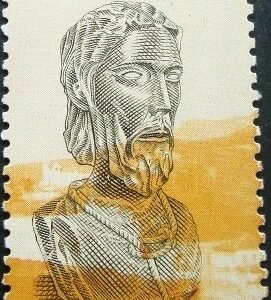 Selo postal do Brasil de 1992 Tiradentes