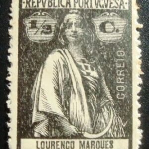 Selo postal de Lourenço Marques de 1914 Ceres ½ c