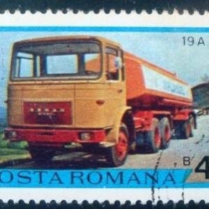 Selo postal da Romênia de 1975 L.K.W. "19 A.L.P." Oil tanker