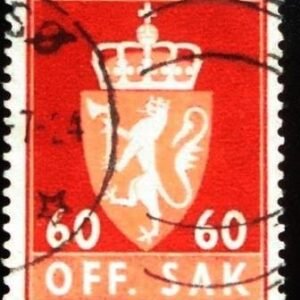 Selo postal da Noruega de 1964 SAK I 60