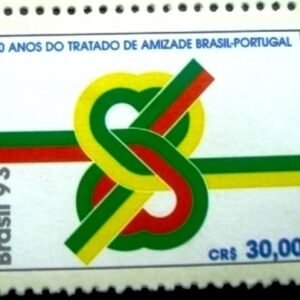 Selo postal de 1983 Tratado de Amizade Brasil-Portugal