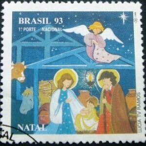 Selo postal do Brasil de 1993 Jesus Maria e josé - C 1878 NCC