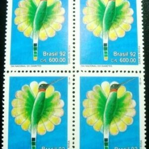 Quadra de selos postais do Brasil de 1992 Diabetes