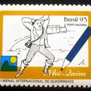 Selo postal do Brasil de 1993 Nhô Quim