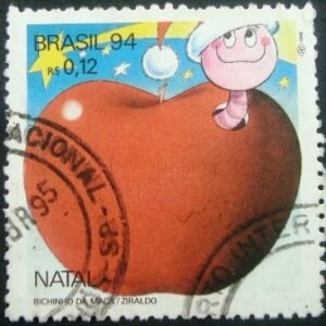 Selo postal de 1994 Bichinho da maça- C 1928