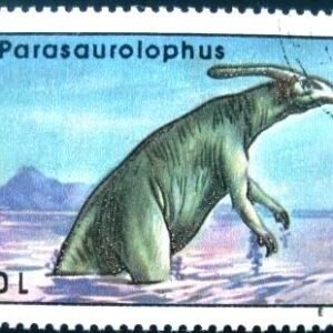 Selo postal da Romênia de 1994 Parasaurolophus
