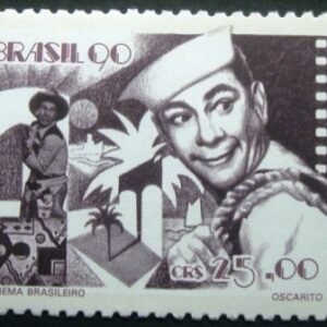Selo postal do Brasil de 1990 Oscarito
