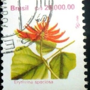 Selo postal regular emitido no Brasil em 1993 - 694 U