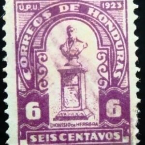 Selo postal de Honduras de 1924 Dionisio de Herrera