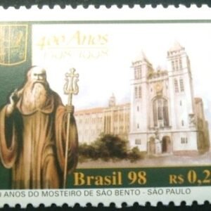 Selo posta do Brasil de 1998 São Bento N