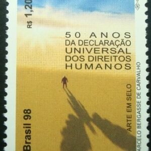Selo postal do Brasil de 1998 Direitos Humanos