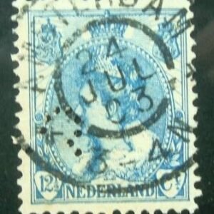 Selo postal da Holanda de 1899 Queen Wilhelmina 12½