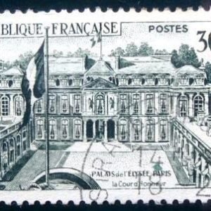 Selo postal da França de 1959 Elysee Palace