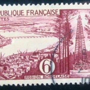 Selo postal da França 1955 Bordeaux