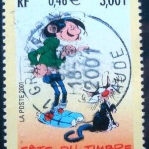 Selo postal da França 2001 Gaston Lagaffe