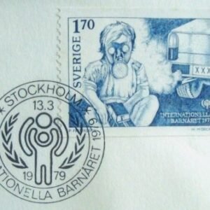 Envelope FDC da Suécia de 1979 Year of the Child