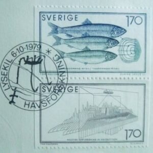 Envelope FDC da Suécia de 1979 Herring Investigations
