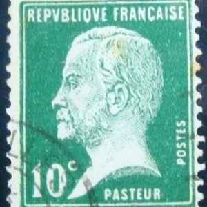 Selo postal da França 1923 Louis Pasteur 10